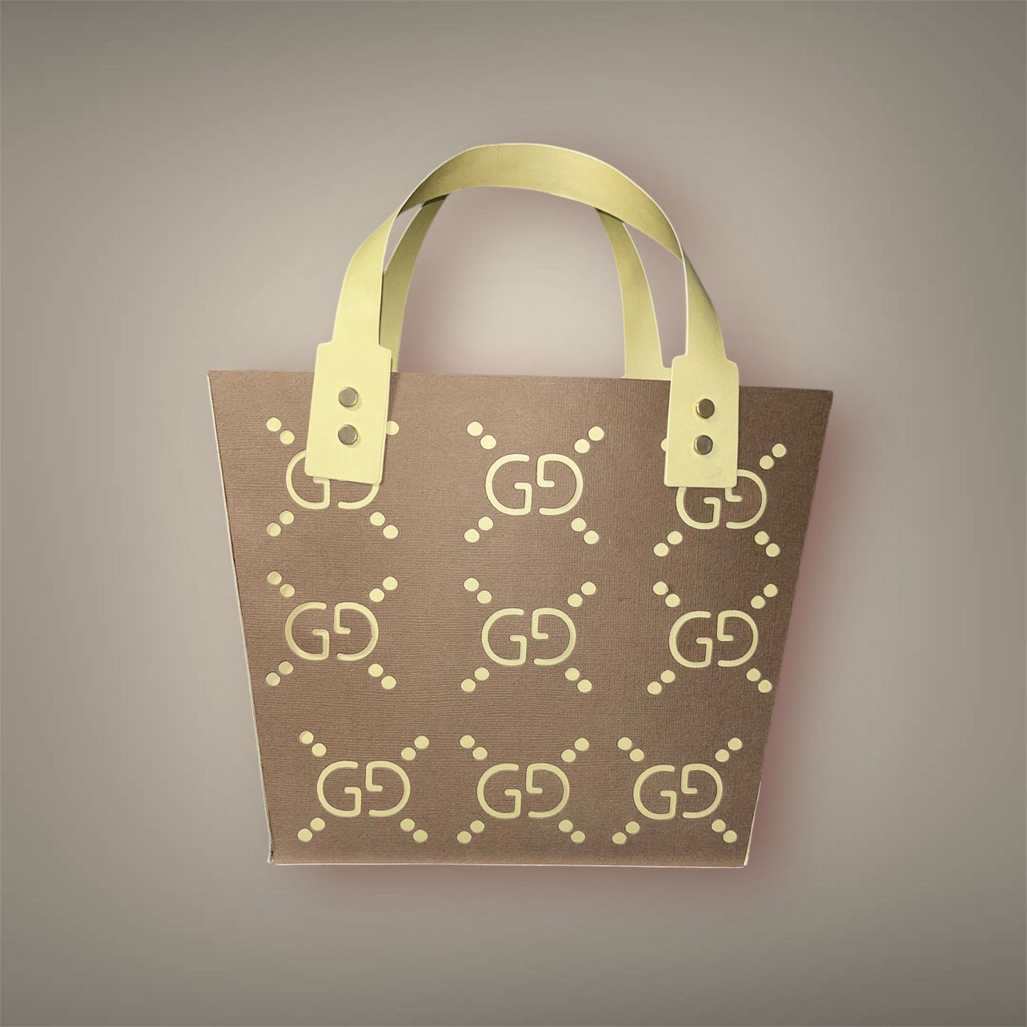 Golden Designer Purse Inspired Part Favor Box