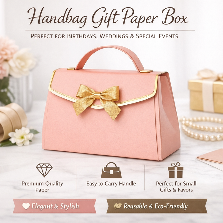 HandBag Gift Paper Box & Favors /Bolsas de mano, Cajas de Regalo Papel y Obsequios