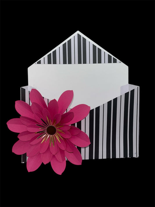 Bold Flower Envople Purse Gift Box