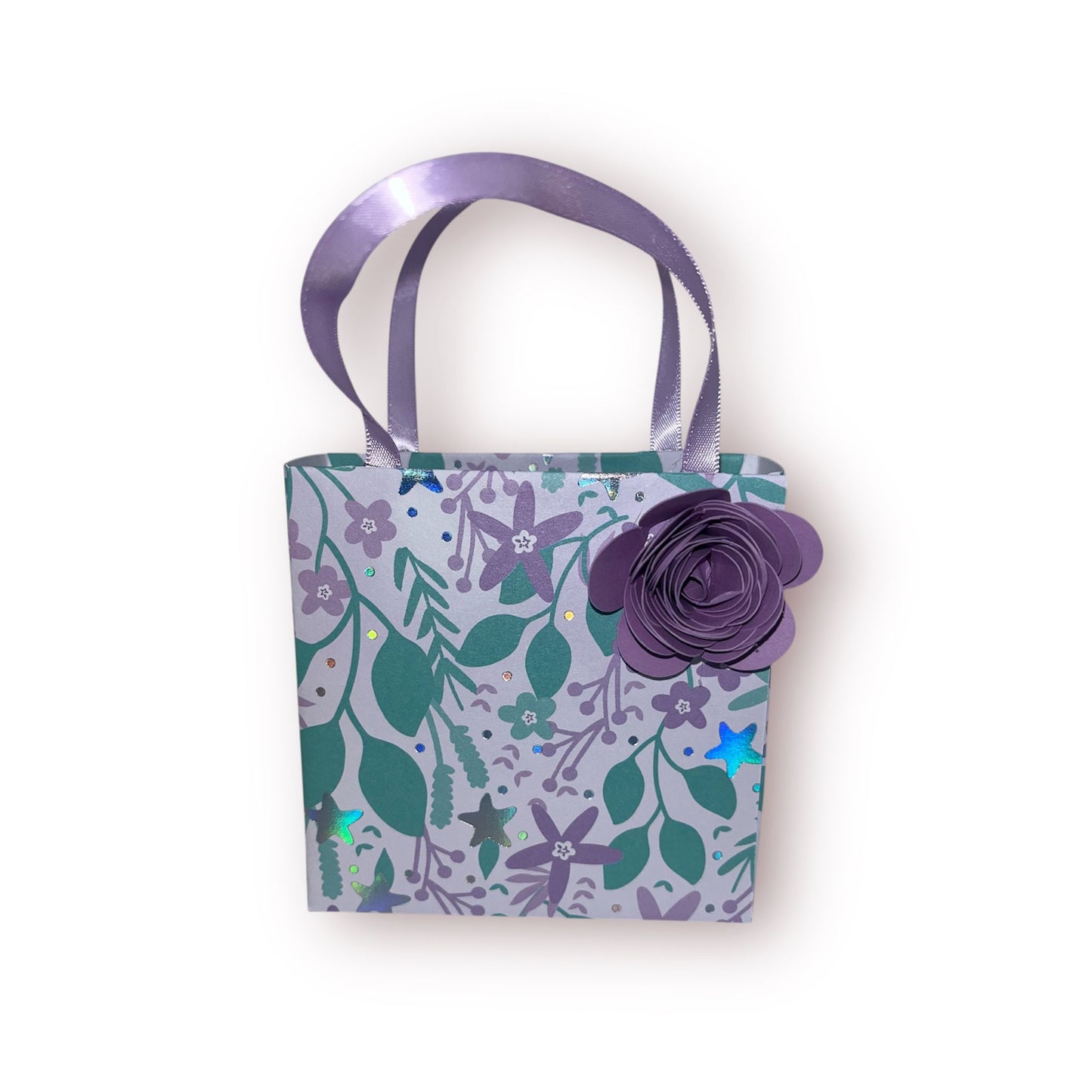 Purple And Teal Purse Gift Card Holder And Party Favor
